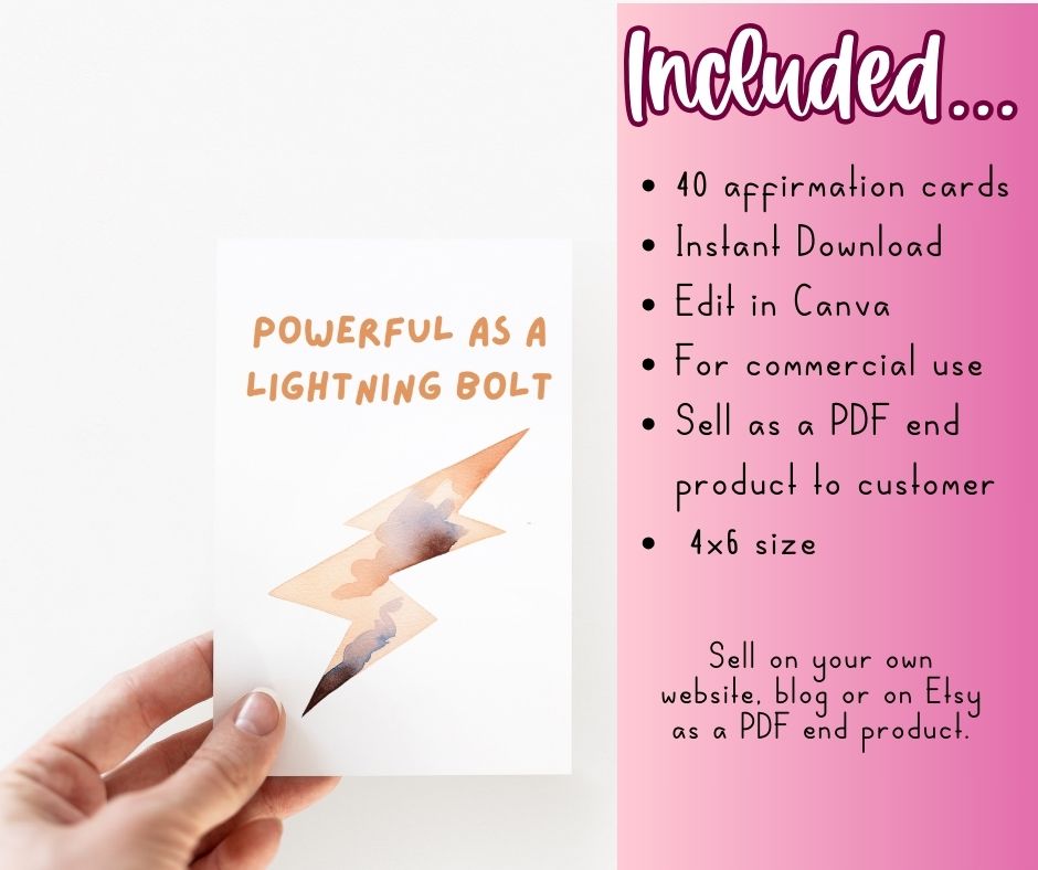 PLR Outdoor Bliss Affirmation Cards - Image 4