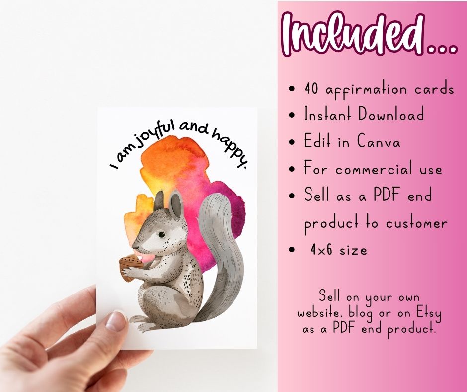 PLR 'I AM' Positive Affirmation Cards - Image 3