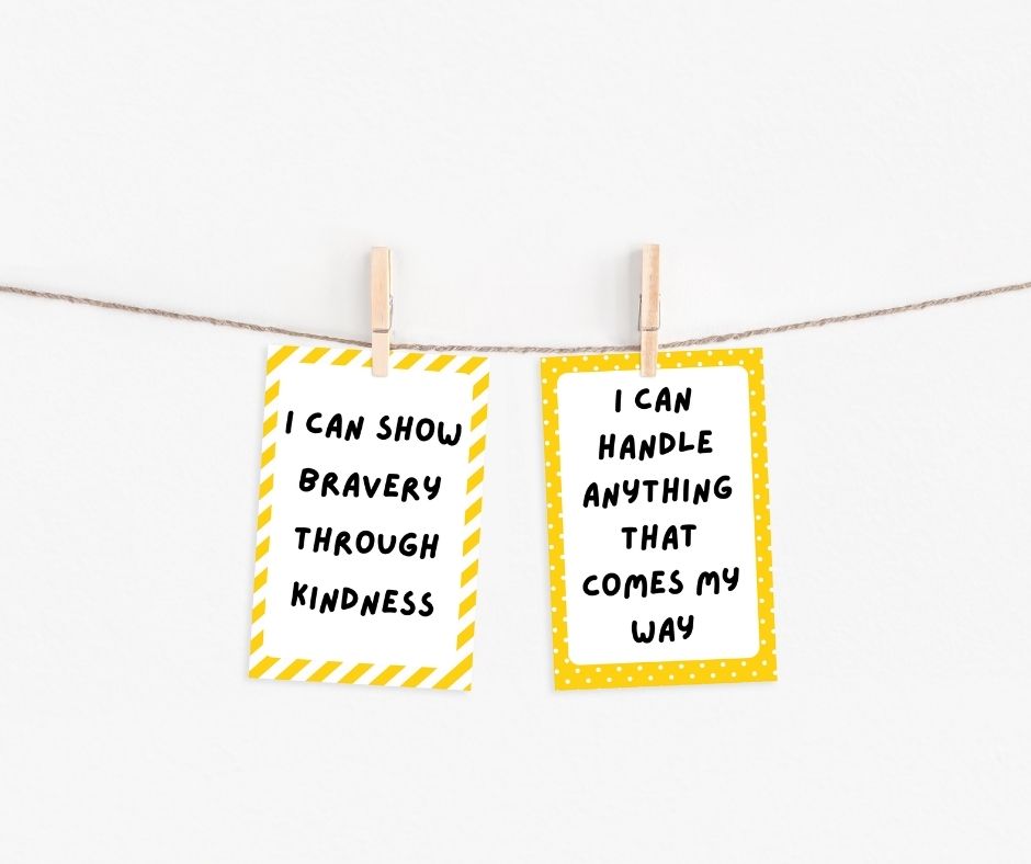 PLR Brave Buddies Positive Affirmation Cards for Kids - Image 2