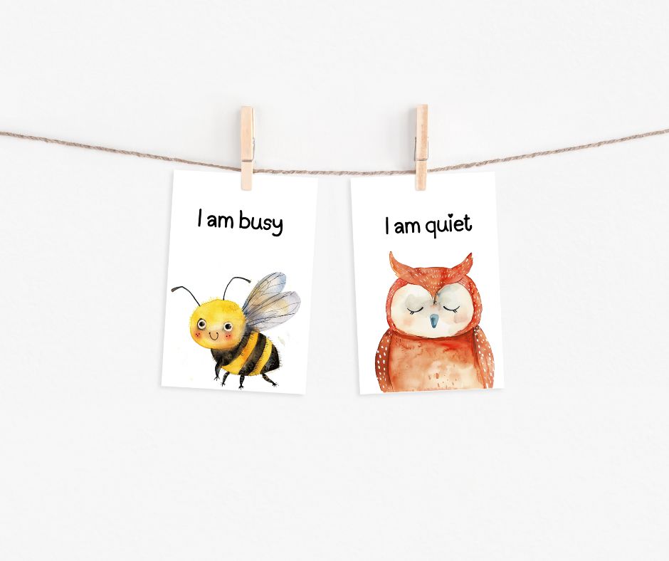 PLR Smiling Animals Affirmation Cards - Image 3