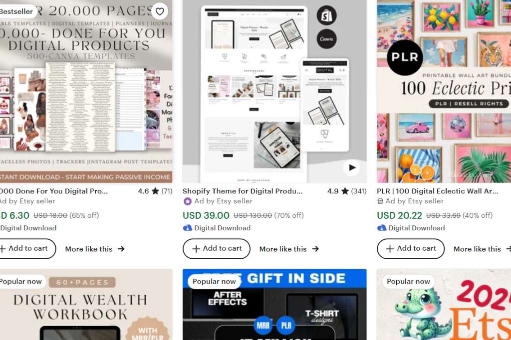 PLR Product Listings