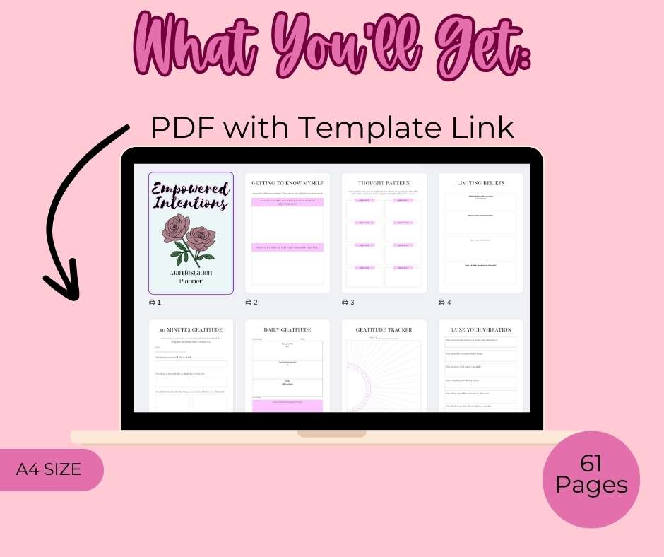 PLR Empowered Intentions Manifestation Planner - Image 2