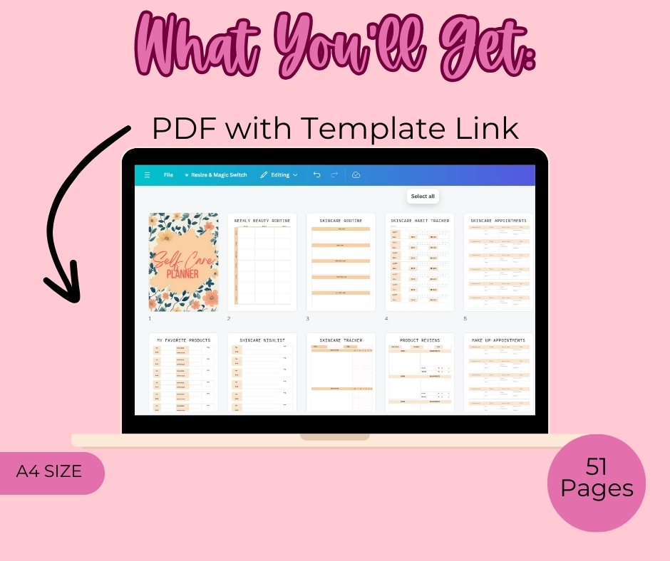 PLR Happy Self Care Planner - Image 2