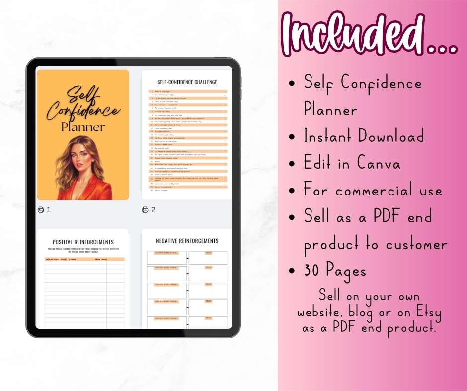 PLR True You Self Confidence Planner - Image 5