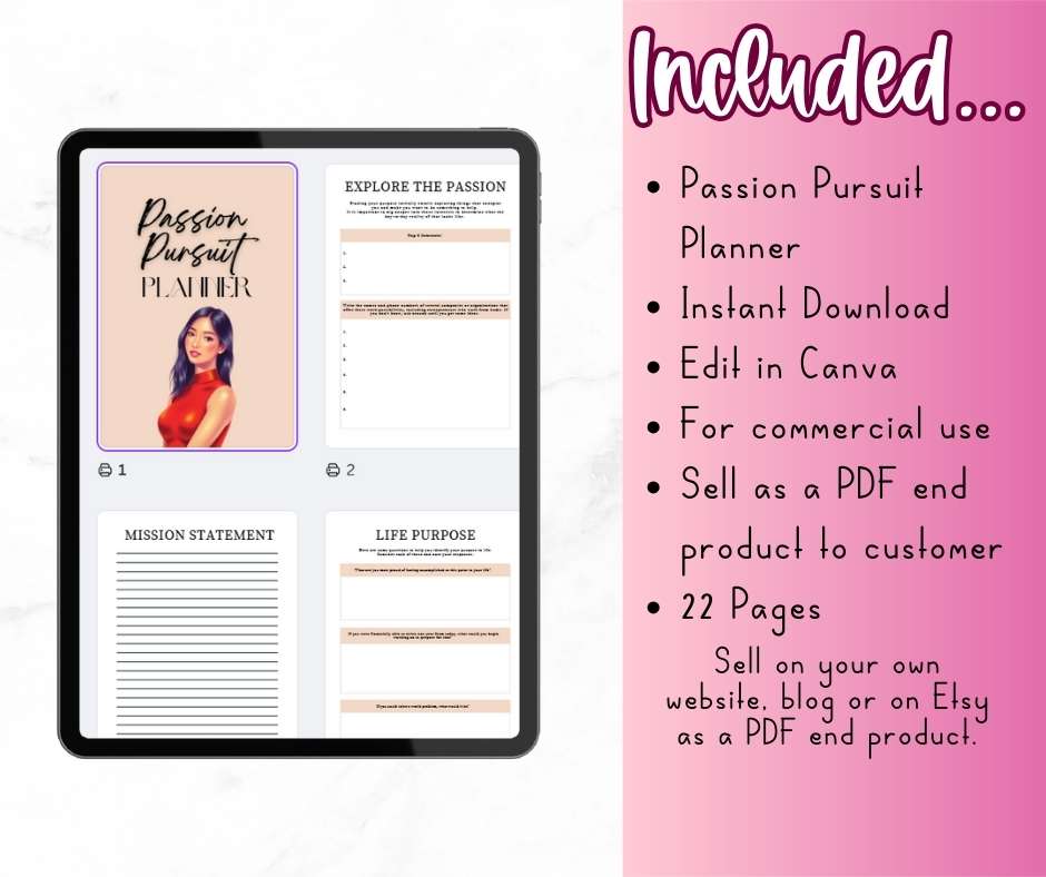 PLR Passion Pursuit Planner - Image 5