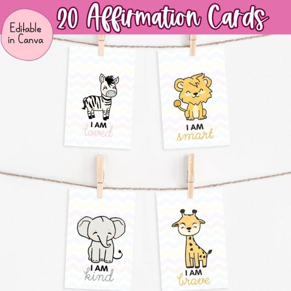 safari animals affirmations