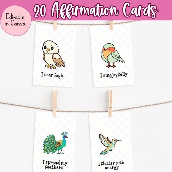 cute birds affirmations