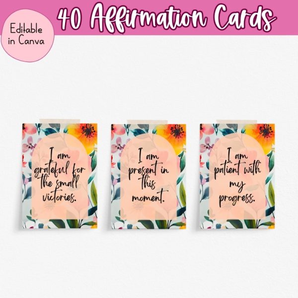 Mommy Glow Postpartum Affirmation cards