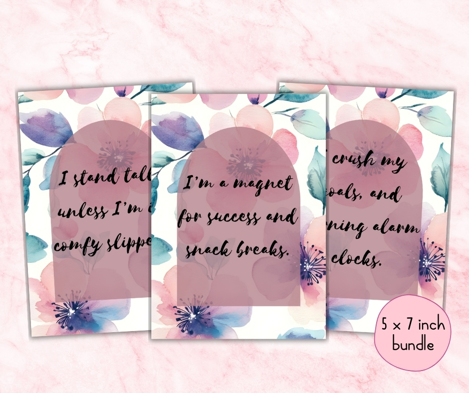 PLR Cheeky Self Confidence Affirmation Cards - Image 2
