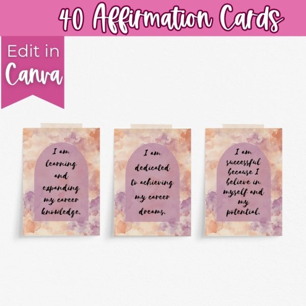 Power up Your Career Affirmation cards