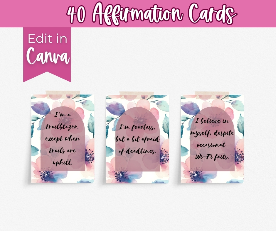 Cheeky Self Confidence Affirmation Cards