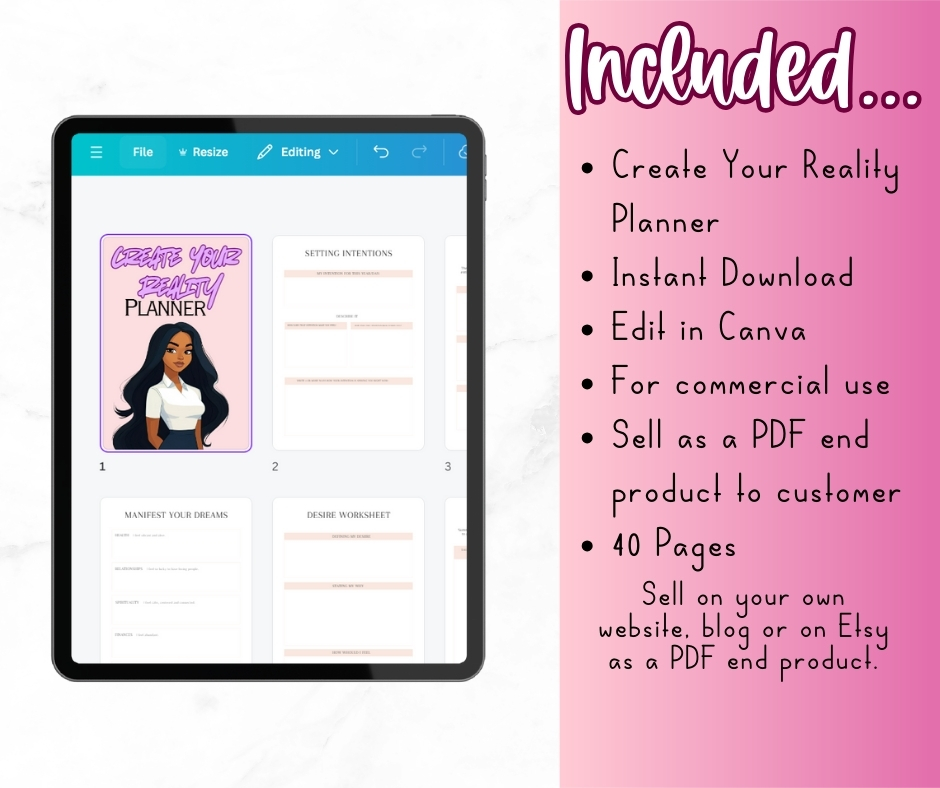 PLR Create Your Reality Planner - Image 5