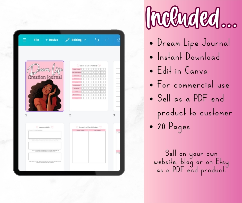 PLR Dream Life Creation Journal - Image 6