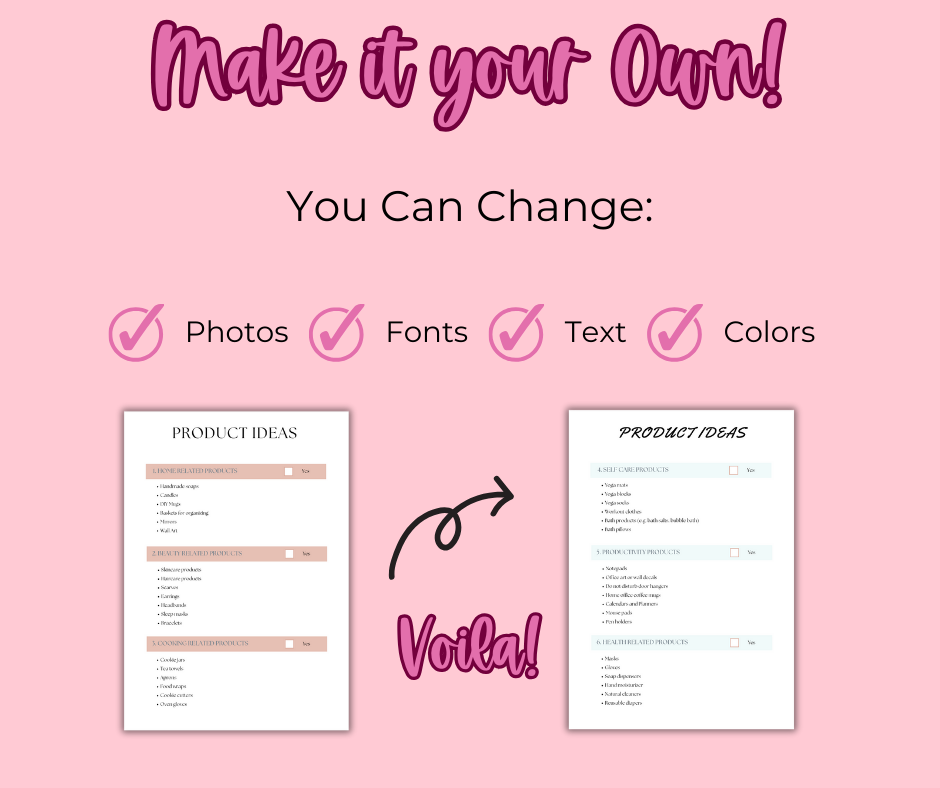 PLR Handcrafted Hustle Planner - Image 3