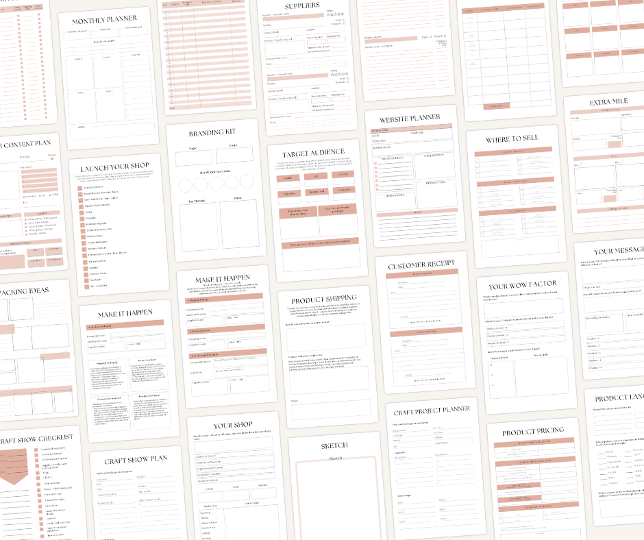 PLR Handcrafted Hustle Planner - Image 4