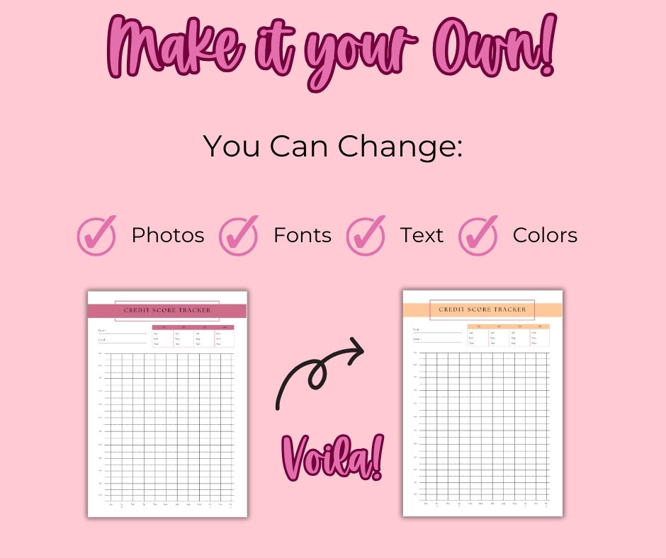 PLR My Credit Journey Tracker - Image 3
