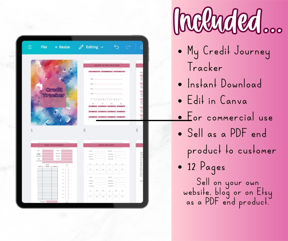 PLR My Credit Journey Tracker - Image 4