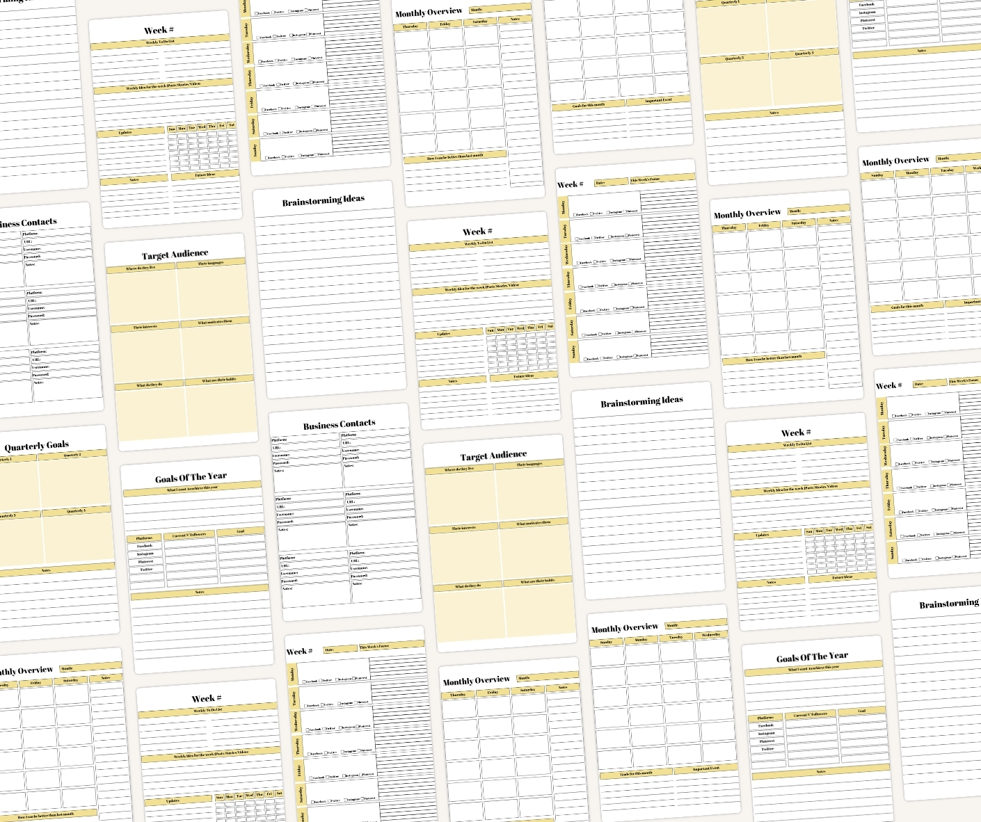 PLR Social Hive Social Media Planner - Image 4