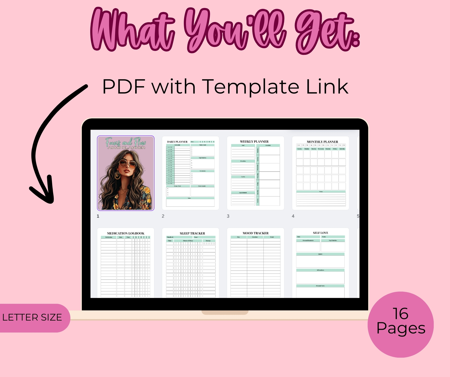 PLR Focus and Flow ADHD Planner - Image 2