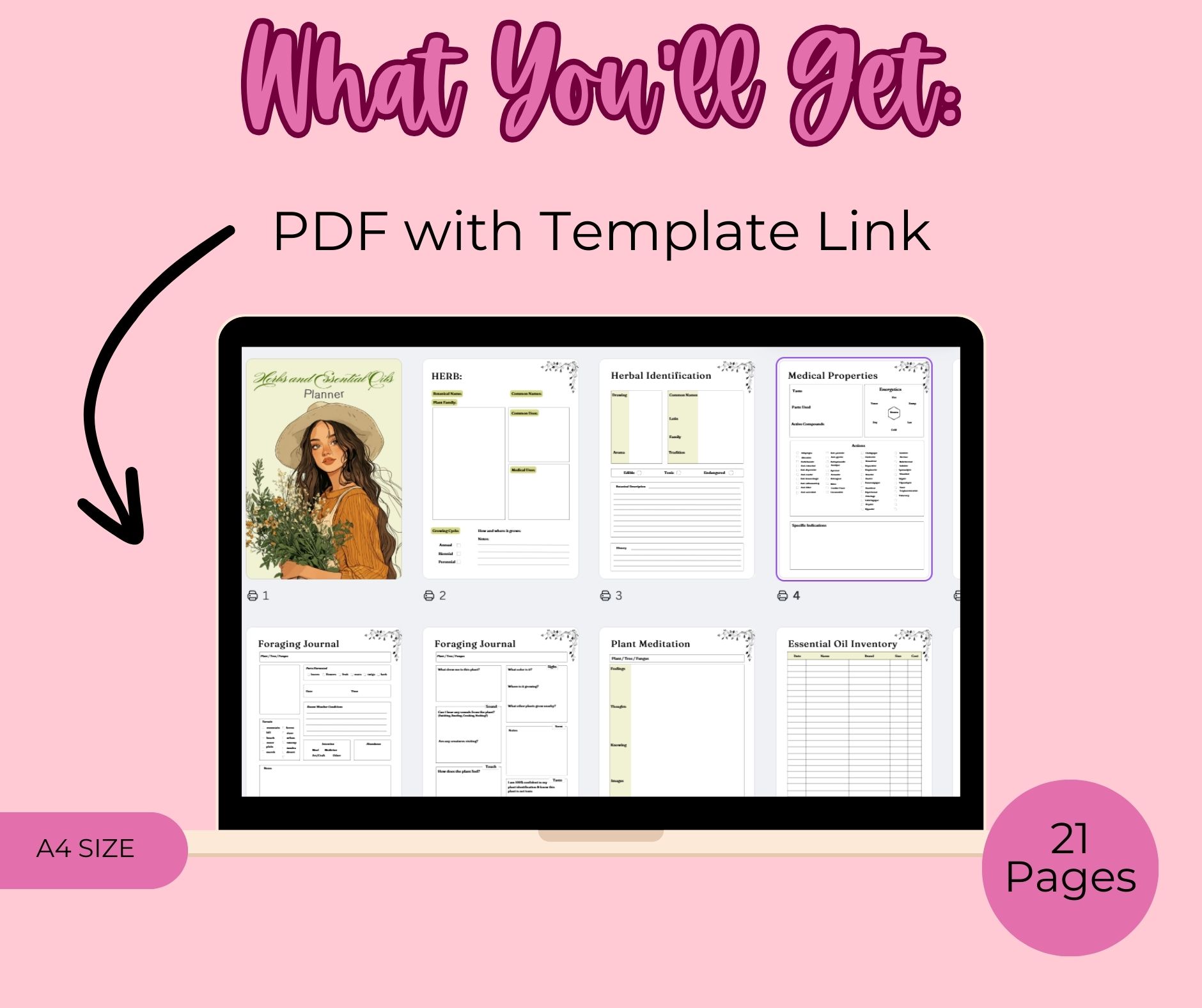 PLR Herbs and Essential Oils Planner - Image 2