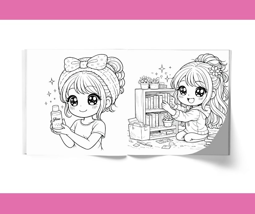 PLR Cozy Girl Mornings Coloring Book - Image 4