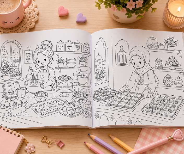 PLR Cozy Bakery Days Coloring Book - Image 2