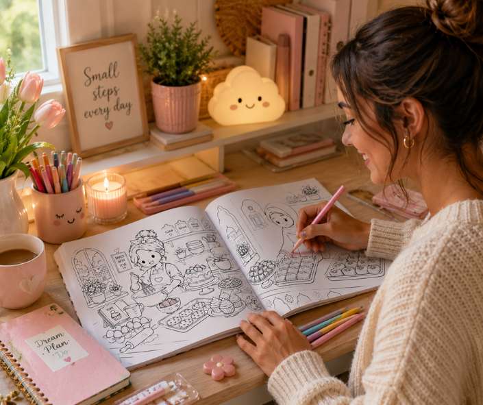 PLR Cozy Bakery Days Coloring Book - Image 3
