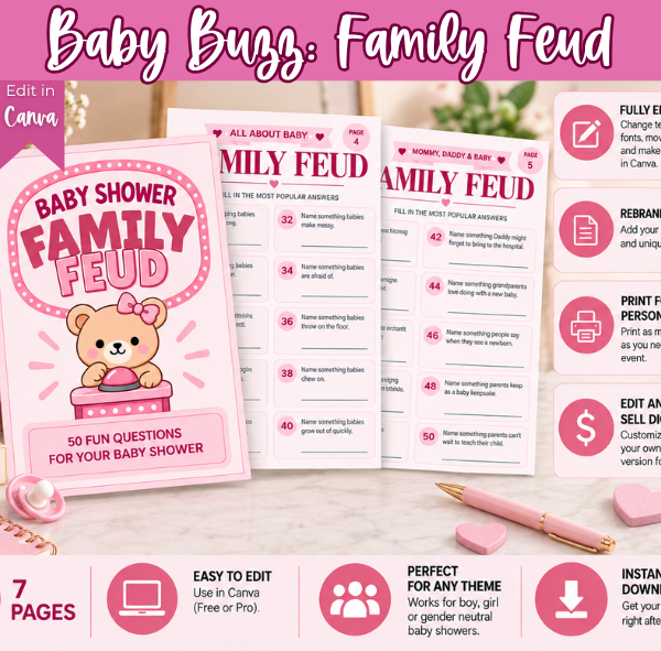 PLR Baby Buzz: Family Feud Baby Shower Game