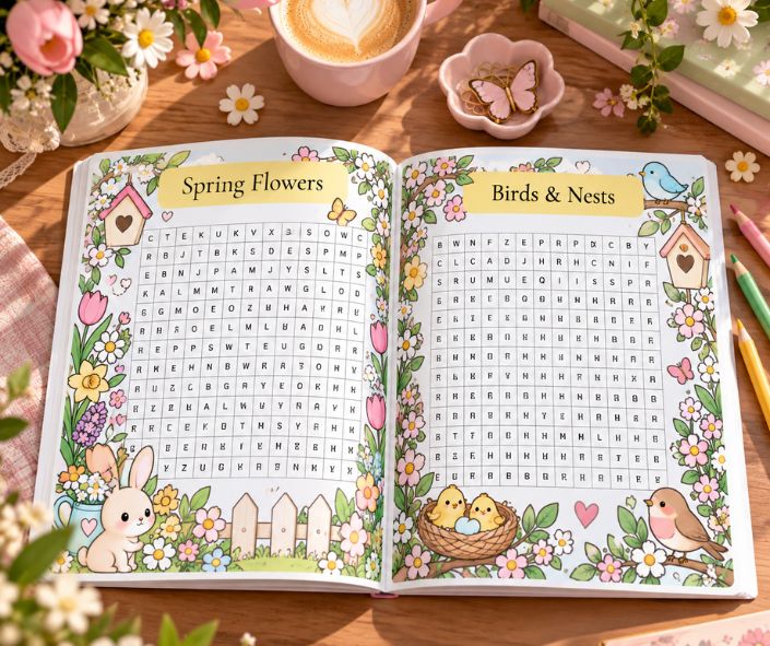 PLR Springtime Search & Smile Word Search - Image 3