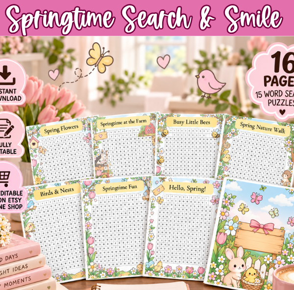 springtime word search