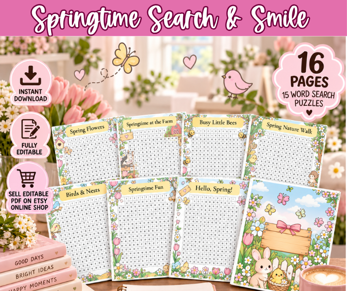 springtime word search